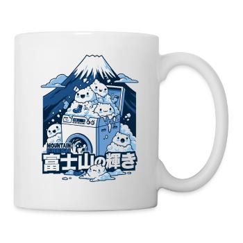 Fuji Fresh Kawaii Waschmaschine - Tasse - Weiß - Rechts
