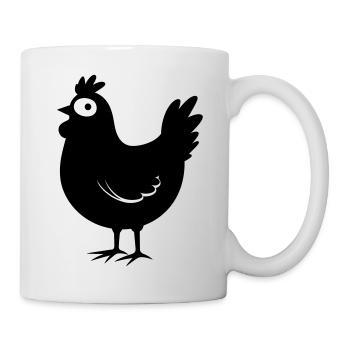 poulet - Mug blanc - blanc - Droite