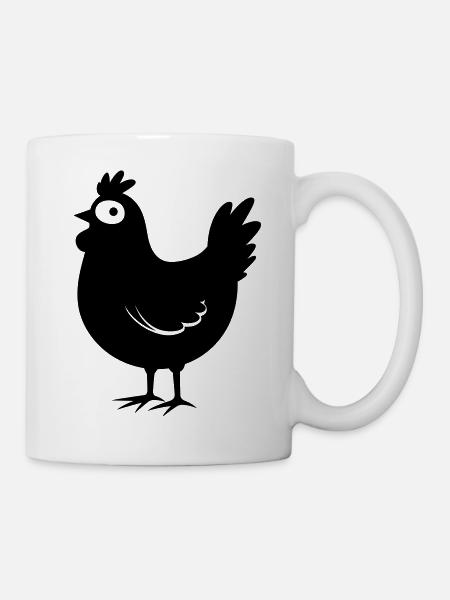 Huhn - Tasse - Weiß