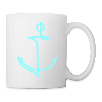 Capitaine de cadeau du bateau d’ancre - Mug blanc - blanc - Droite