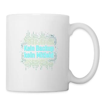 Gestern: Stromausfall Kein WLAN Kein Internet - Tasse - Weiß - Rechts