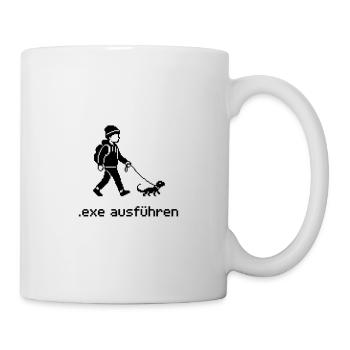.exe ausführen ADMIN Pixel Art - Tasse - Weiß - Rechts