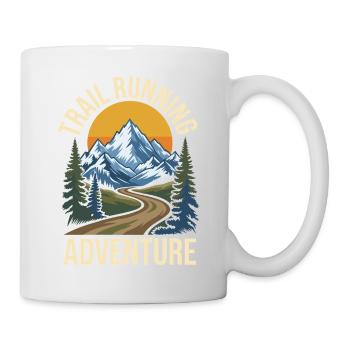 Aventure de course en sentier - Mug blanc - blanc - Droite