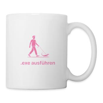 Exe Echse ausfuehren Admin Sysadmin Geschenk - Tasse - Weiß - Rechts