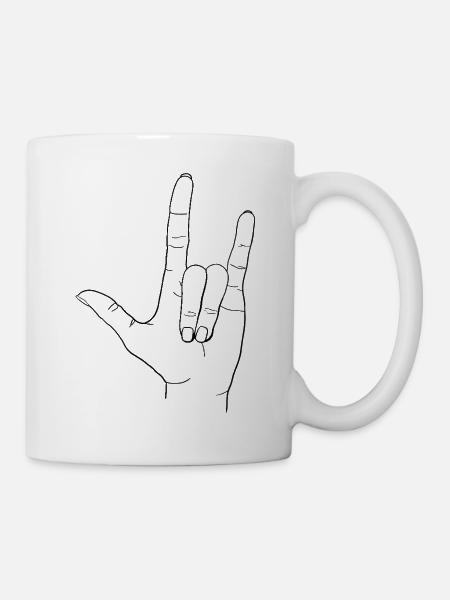 Fels - Tasse - Weiß