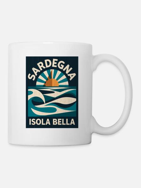 Sardegna Isola Bella - Tasse - Weiß