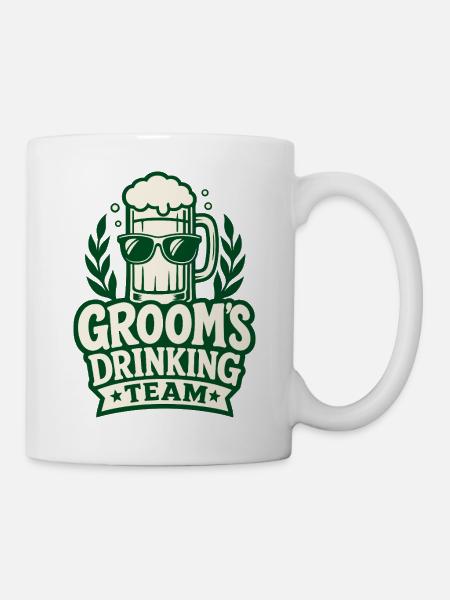 Groom's Drinking Team - Tasse - Weiß