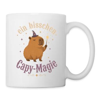 Ein bisschen Capy-Magie Zauberer - Tasse - Weiß - Rechts
