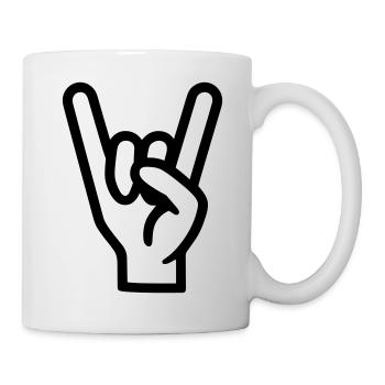 Rock Sign Hand - Mug - white - Right