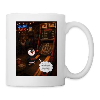Beak vs. Fudge U – College Bar Champion Penguin - Mug - white - Right
