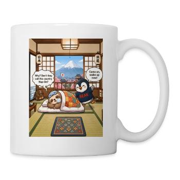 Nap-On – Funny Japan Sloth Pun Design - Tasse - Weiß - Rechts
