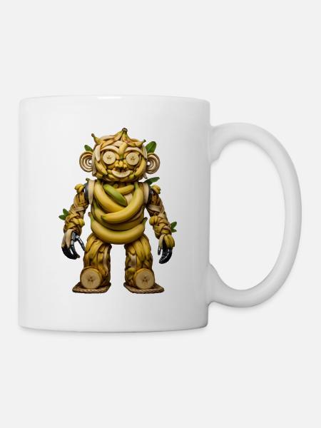 BANANA BOT - Le mignon robot bio-organique - Mug blanc - blanc