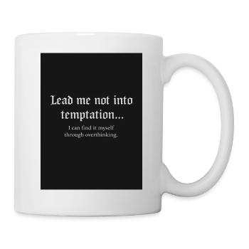 Gothic Overthinking T-Shirt - Funny Dark Academia - Mug - white - Right