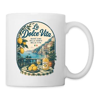 La Dolce Vita am Mittelmeer - Tasse - Weiß - Rechts