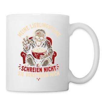 Meine Lieblingsfilme Schreien Nicht - Tasse - Weiß - Rechts