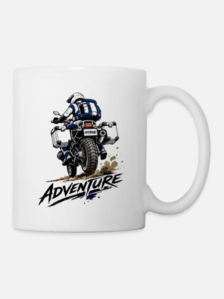 Aventure – Aventure moto - Mug blanc - blanc