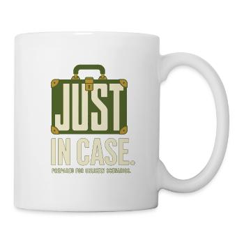 Au cas où – Humour pour les voyageurs - Mug blanc - blanc - Droite