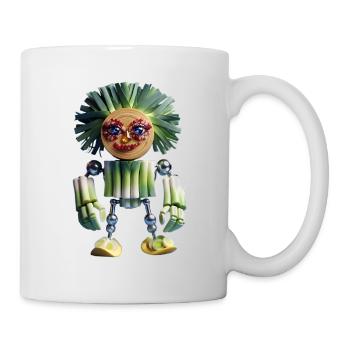 Funny Leek Man Character - Mug - white - Right