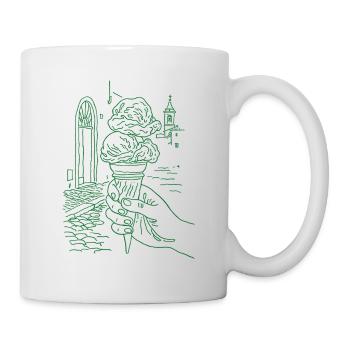 Glace d’été - Mug blanc - blanc - Droite
