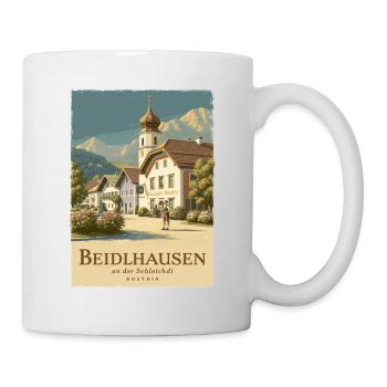 Beidlhausen Poster - Alpen Dorfharmonie - Tasse - Weiß - Rechts
