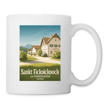 Sankt Fickdichdoch - Postkartenmotiv - Tasse - Weiß - Rechts