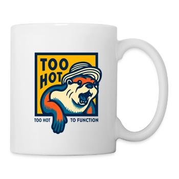 Trop chaud pour fonctionner mème - Mug blanc - blanc - Droite