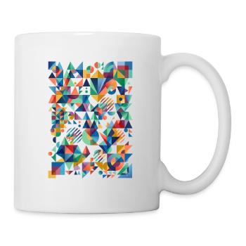 Abstract color mosaic - Mug - white - Right