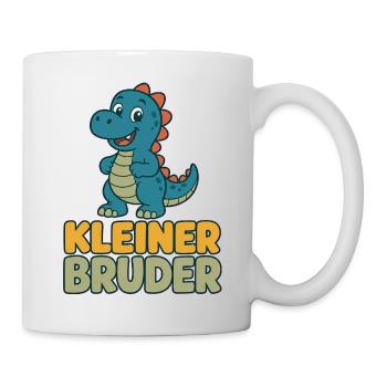 Kleiner Bruder Dino Shirt - Tasse - Weiß - Rechts