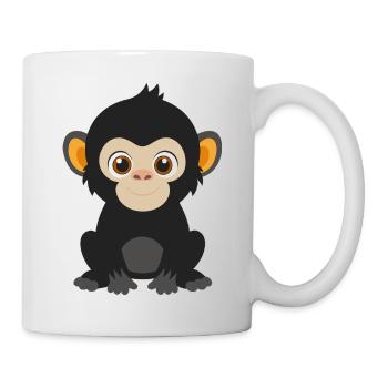 Bébé gorille - Mug blanc - blanc - Droite