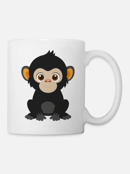 Baby-Gorilla - Tasse - Weiß