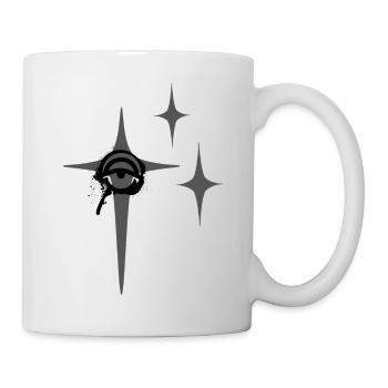 Cosmic Dagger Emblem with Starbursts - Mug - white - Right