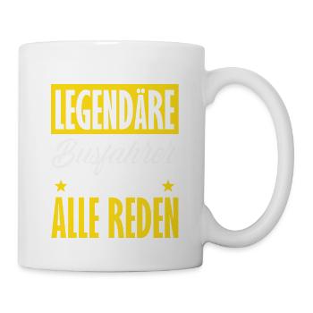Legendärer Busfahrer Alle Reden - Tasse - Weiß - Rechts
