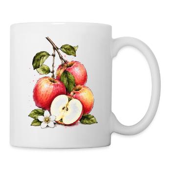 Water-coloured apple splendour - Mug - white - Right