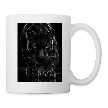 Panthère Noire des Ombres - Mug blanc - blanc - Droite