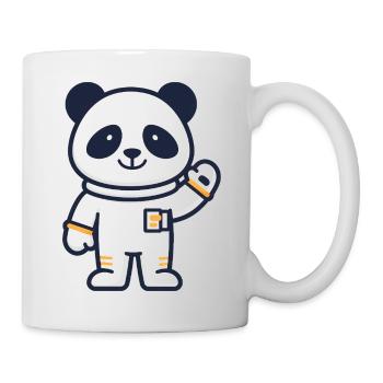 Panda astronaute dans l’espace - Mug blanc - blanc - Droite