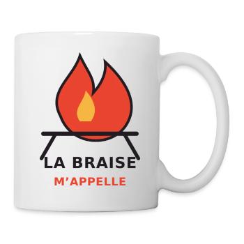 La Braise m'appelle - Mug blanc - blanc - Droite