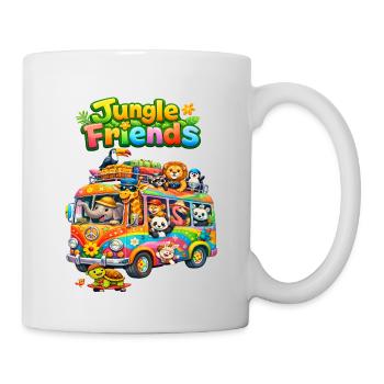 Bus des Amis de la Jungle - Mug blanc - blanc - Droite