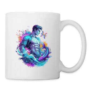 Poissons_Astro_Homme - Mug blanc - blanc - Droite