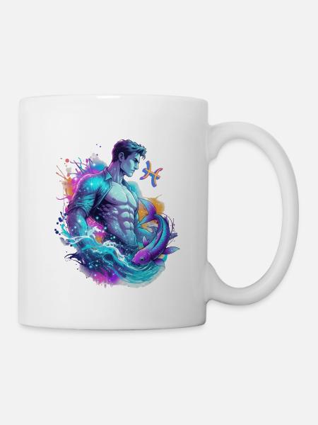 Pisces Man – Astrology Gift - Mug - white