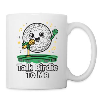 Parlez-moi à l’oiseau – Humour de golf - Mug blanc - blanc - Droite