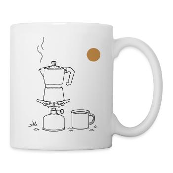 Kaffee in der Natur - Tasse - Weiß - Rechts