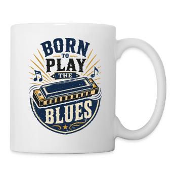  Instrument Harmonika Blues-Music Musiker - Tasse - Weiß - Rechts
