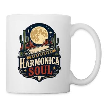  Instrument Harmonika Western-Soul-Music - Tasse - Weiß - Rechts