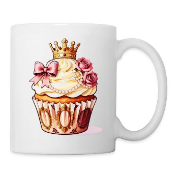 Crowned Cupcake Royale - Mug - white - Right