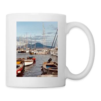 Harbour nautical landscape - Mug - white - Right
