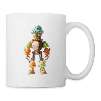 Gelato Scoop Robot Waffle Mecha - Mug - white - Right