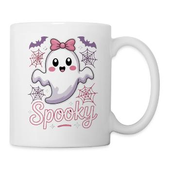 Spooky Halloween Geist - Tasse - Weiß - Rechts