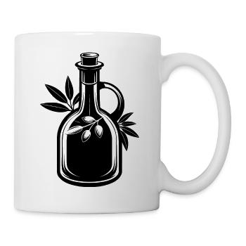 Huile d’olive - Mug blanc - blanc - Droite