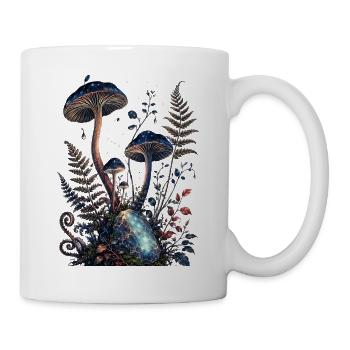 Champignons stellaires et gemme lumineuse - Mug blanc - blanc - Droite