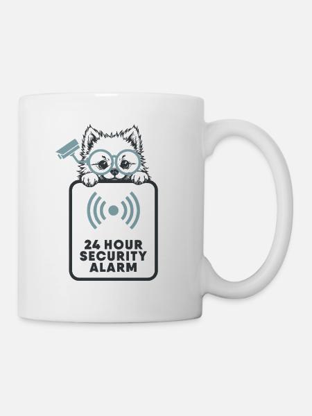 Zwergspitz - Bester Alarm - Tasse - Weiß